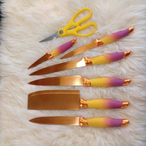 7 Pics Knife Set With Box