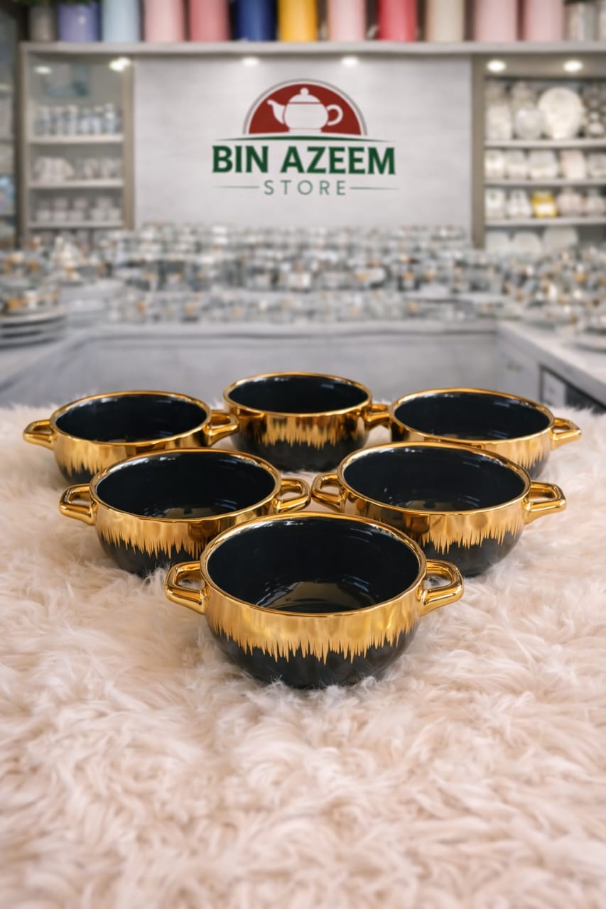 Black Gold Soup Set