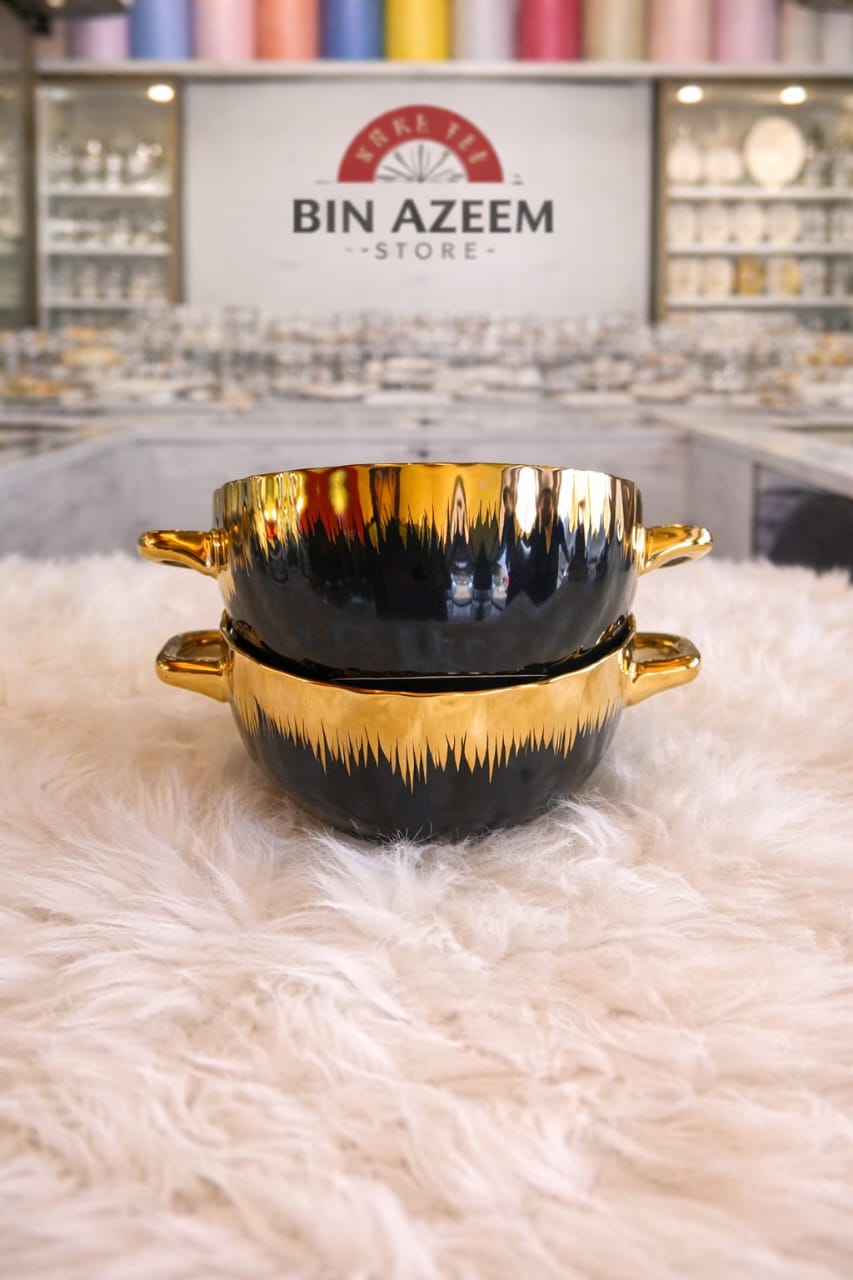 Black Gold Soup Set
