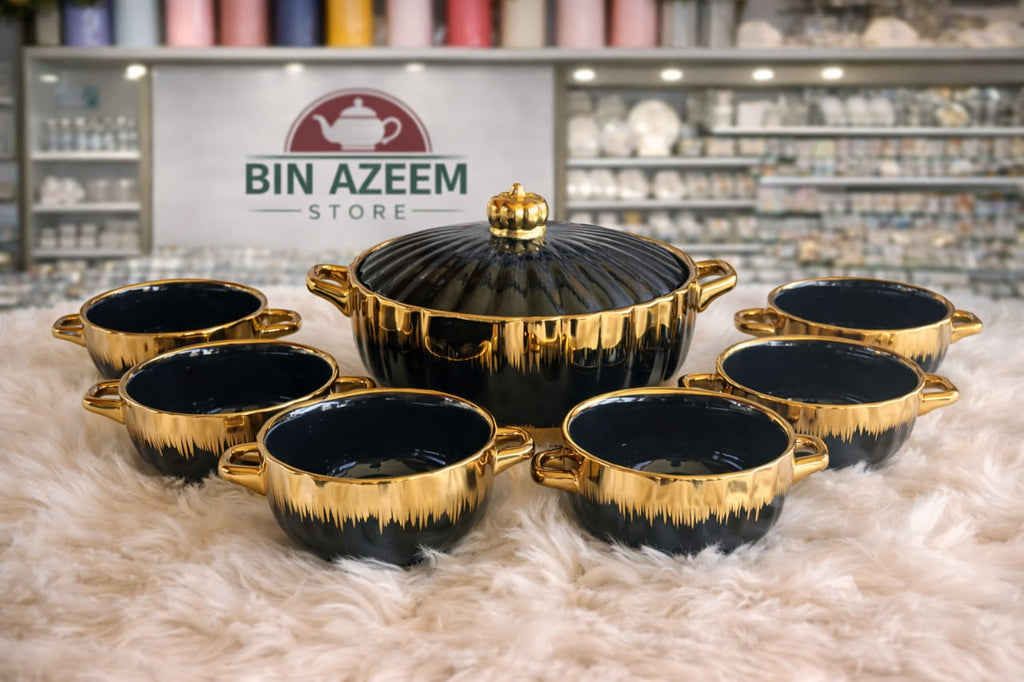 Black Gold Soup Set