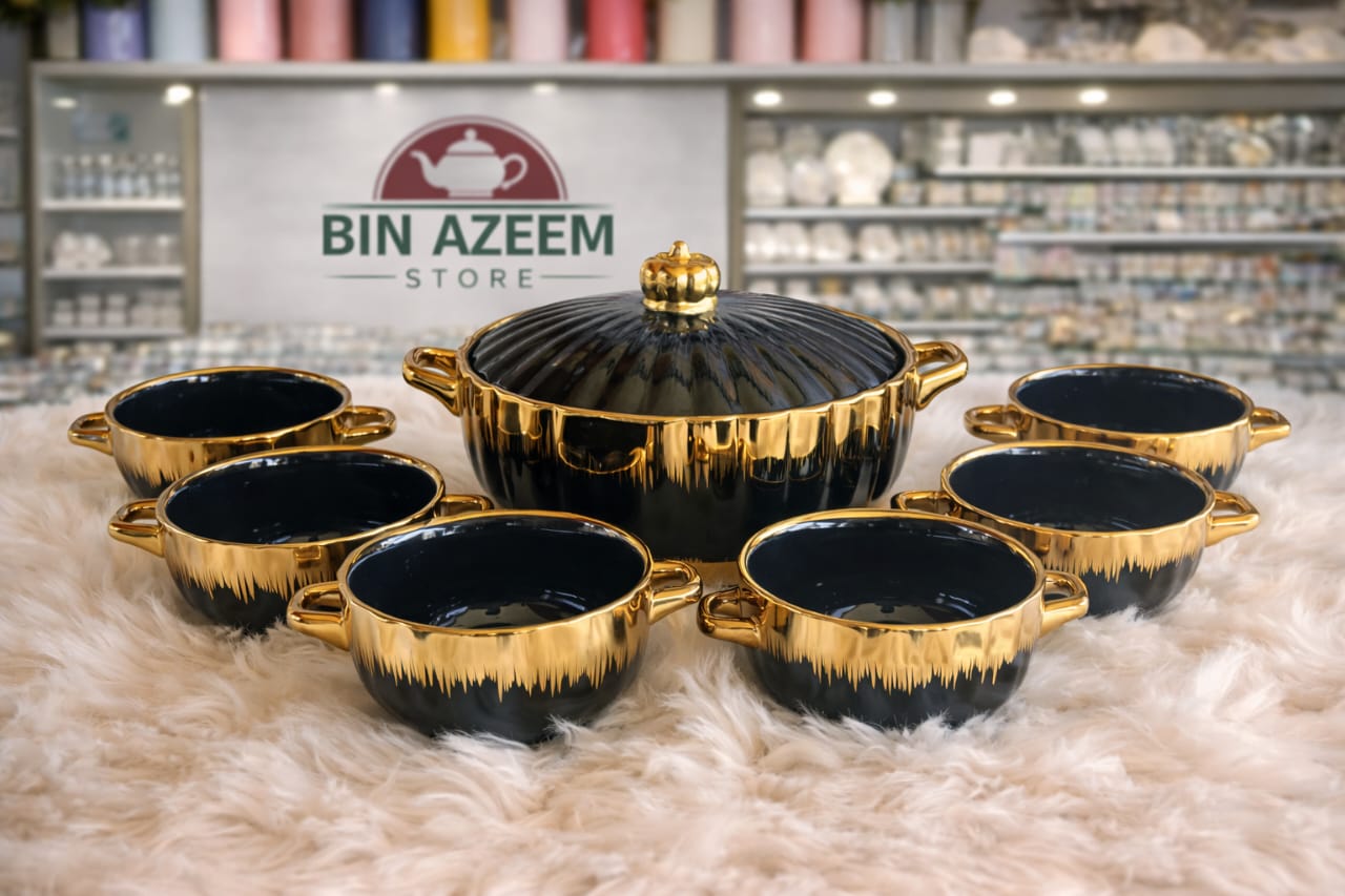 Black Gold Soup Set