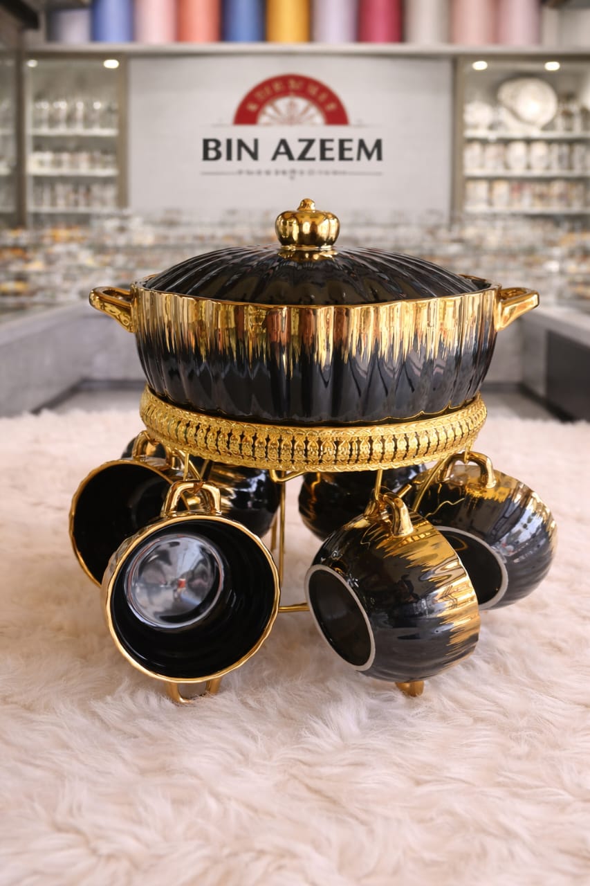 Black Gold Soup Set